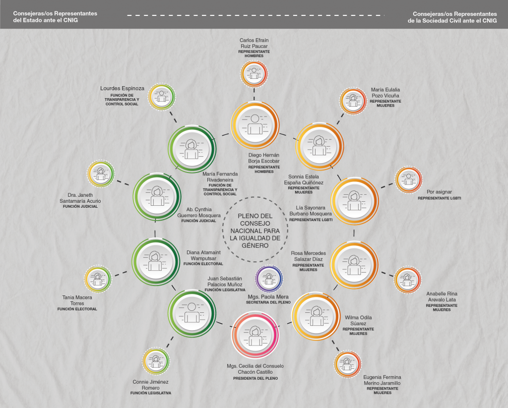 Este es el Pleno del Consejo Nacional para la Igualdad de Género